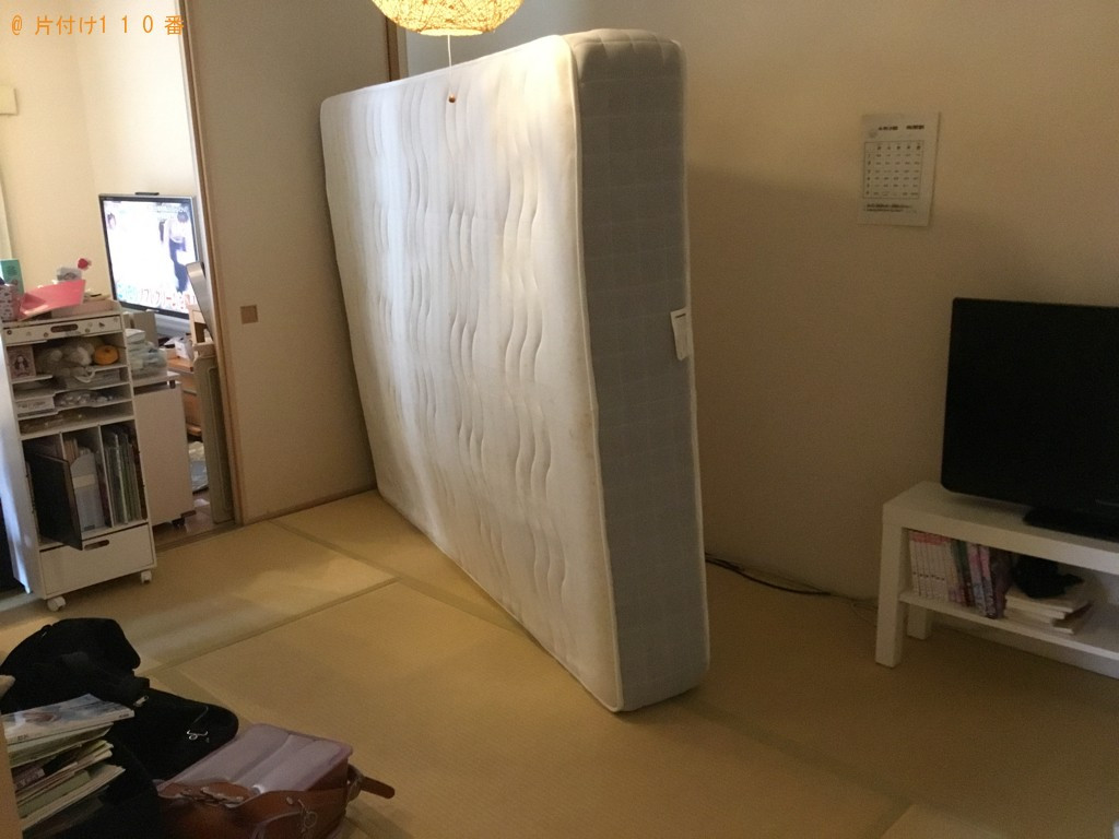 タンス、ダブルベッドの回収と家具（ベッド、学習机等）の移動作業